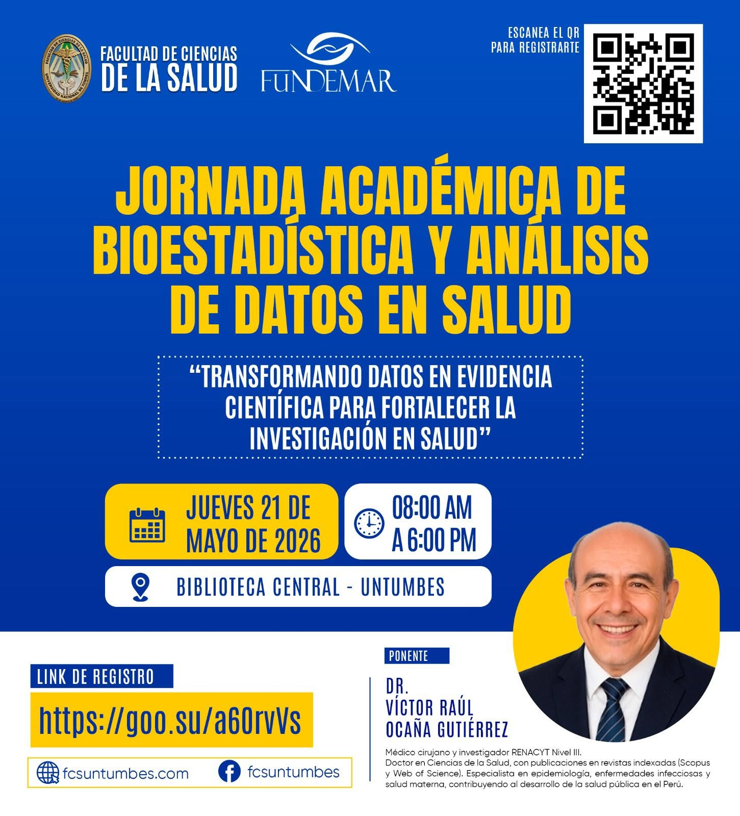 FUNDEMAR PROMUEVE JORNADA ACADÉMICA DE BIOESTADÍSTICA
